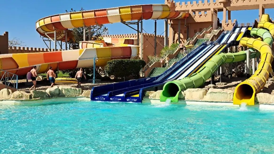 Sentido Akassia Beach in Marsa Alam de glijbanen van het resort