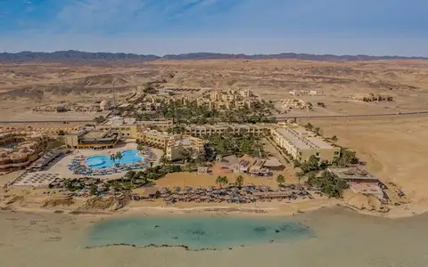 Blue Reef Resort in Marsa Alam de overview van het resort