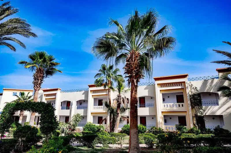 Blue Reef Resort in Marsa Alam de binnentuin van het resort