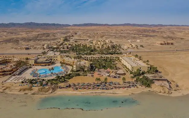 Blue Reef Resort in Marsa Alam de overview van het resort