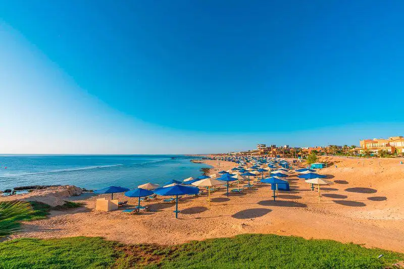 Hotel Akassia Swiss Resort in Marsa Alam bij het strand van het resort