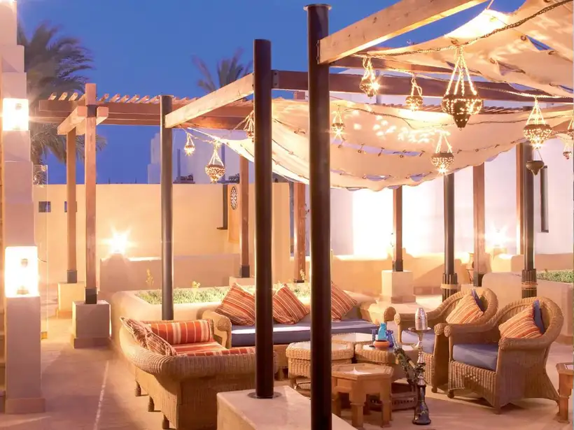 Marina Lodge in Port Ghalib de shishalounge van het resort