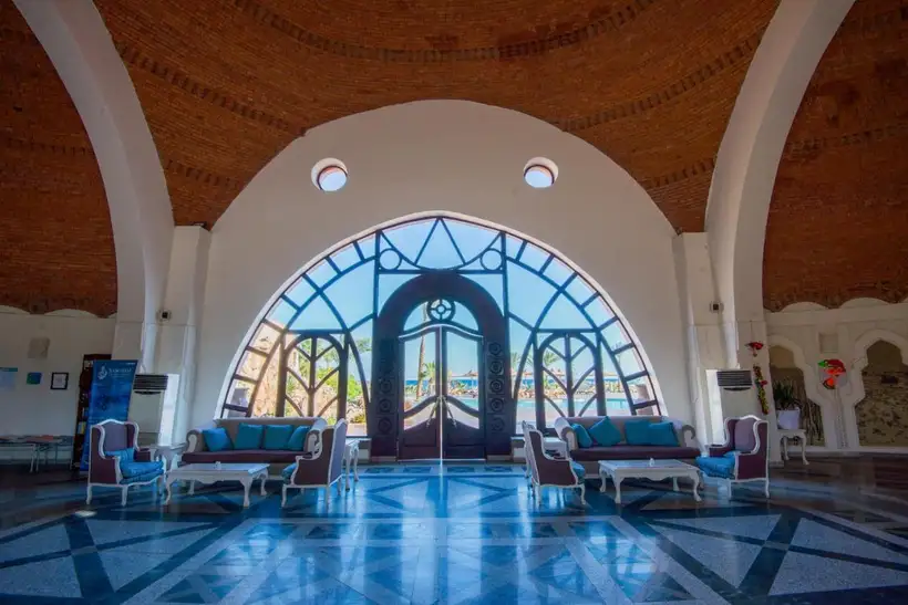 Shams Alam Beach Resort in Marsa Alam de lobby van het resort