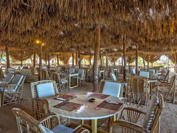 Utopia Beach Club in Marsa Alam het restaurant op het strand van het resort