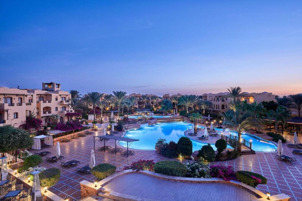 Steigenberger Coraya Beach in Marsa Alam de zwembaden van het resort