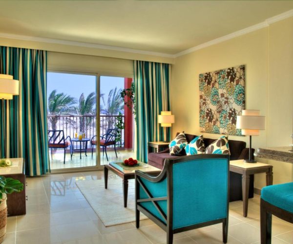 Aurora Bay Resort in Marsa Alam een van de slaapkamers van het resort