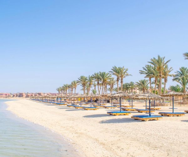Crystal Beach Resort in Marsa Alam strand