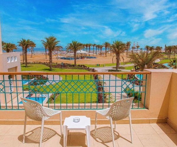 Sataya Resort in Marsa Alam het balkon view