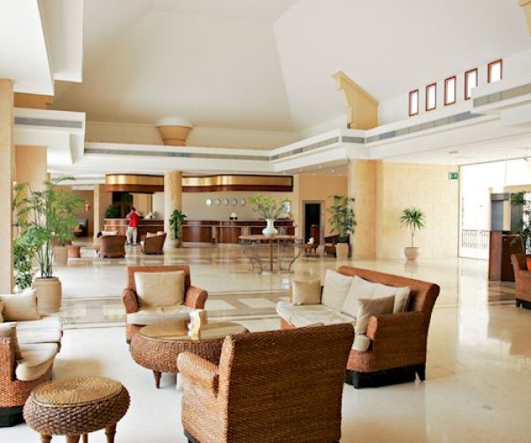 The Three Corners Fayrouz Plaza Beach Spa in Marsa Alam in de lobby van het resort