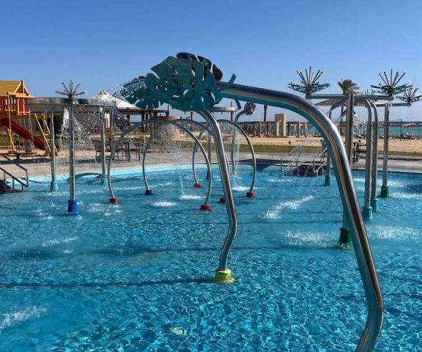 True Beach Resort in Marsa Alam het spraypark voor de kids